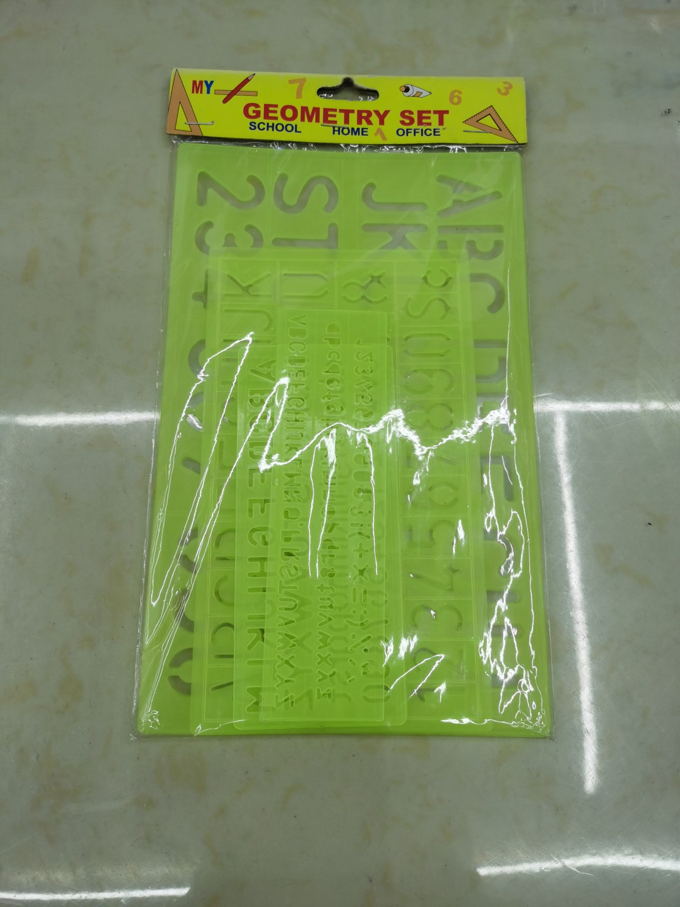 绘图模板实物图