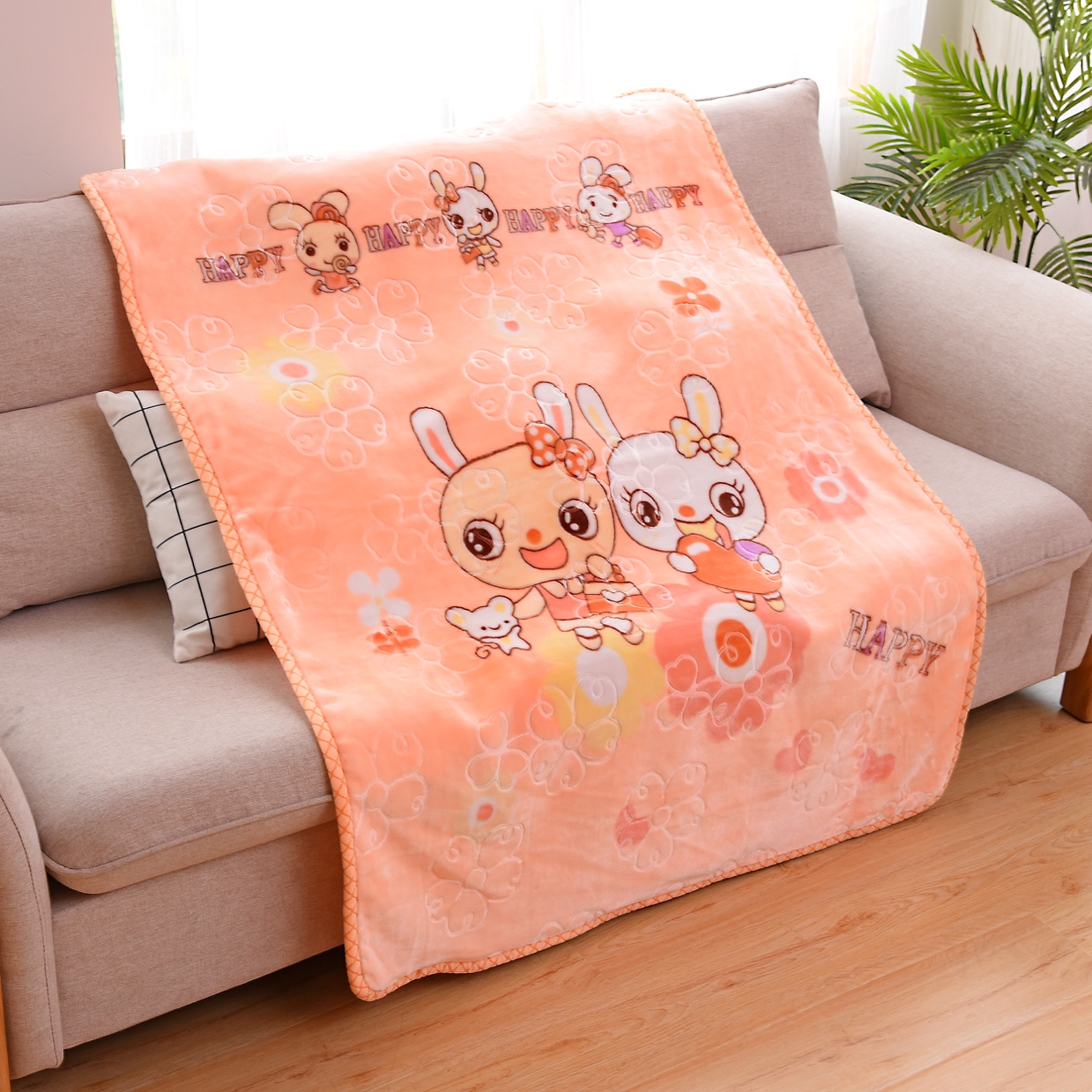 Inicio lily ropa de cama cartoon baby cloud blanket lavable a máquina undefined