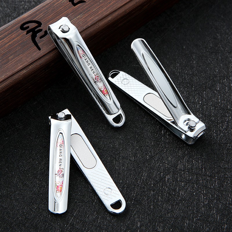 Genuine Qiangren T6608E flat-mouthed nail clippers gift box, high-end nail clippers, 2-yuan store nail clippers wholesale undefined