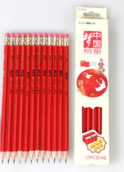 Yiwu Selection G-6153 pencils, China Dream pencils, HB Fengyuan pencils, softening board pencils lead-free thumbnail