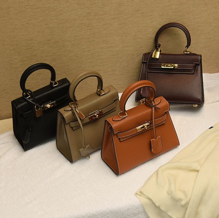 Yiwu Selection new European and American hand print Platinum Kelly bag mini shoulder satchel thumbnail