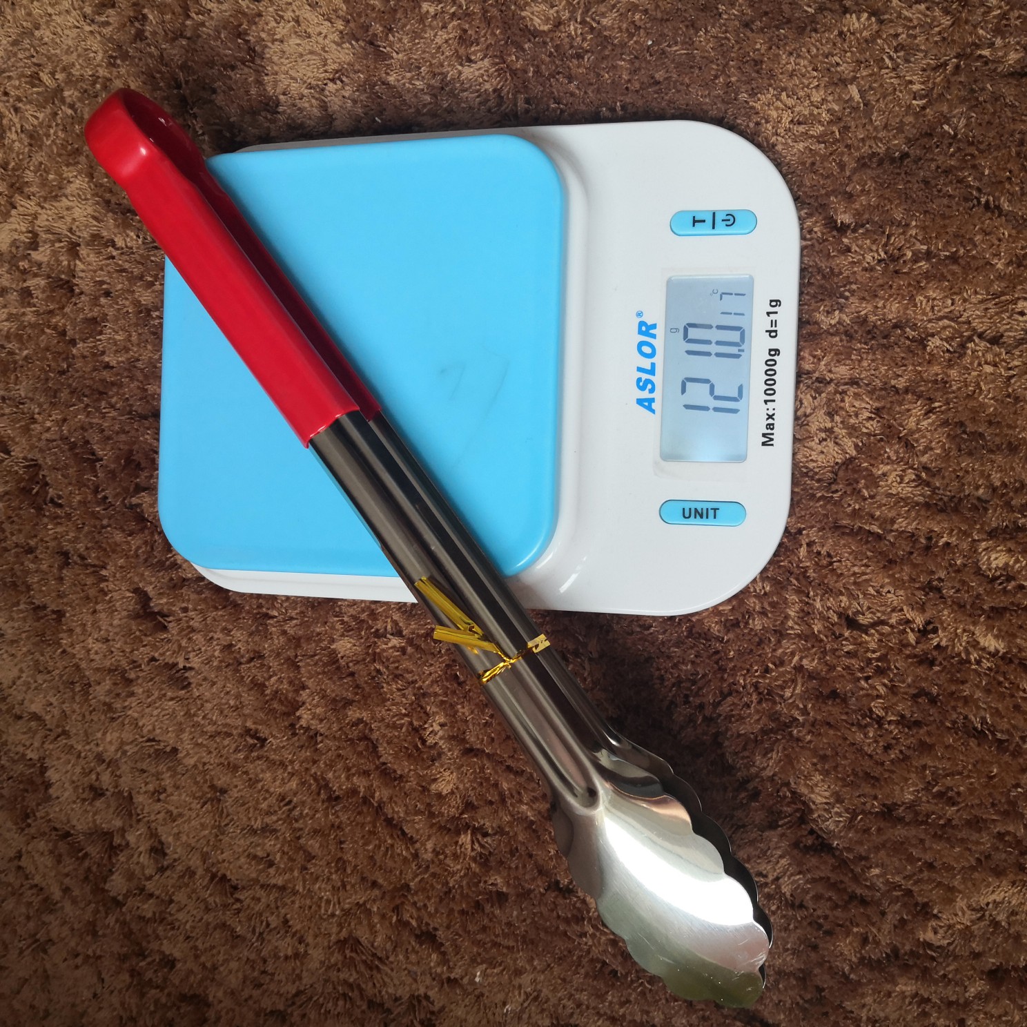 厂家直销食品夹梅花软胶食品夹不锈钢食品夹亚马逊热卖品产品图