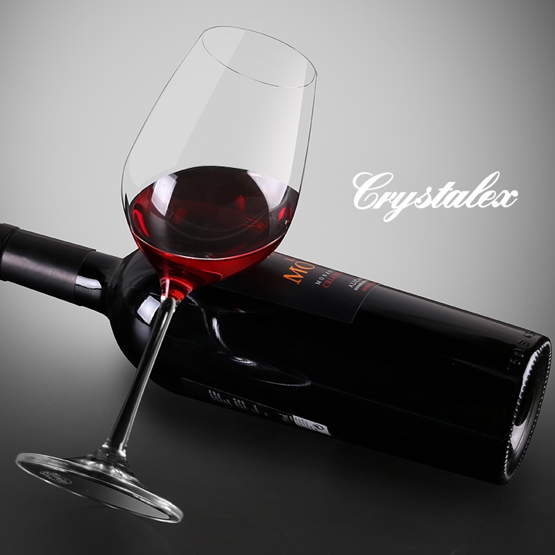 Bohemia Crystalex Czech imported lead-free crystal glass wine glass 40729/350 details Picture