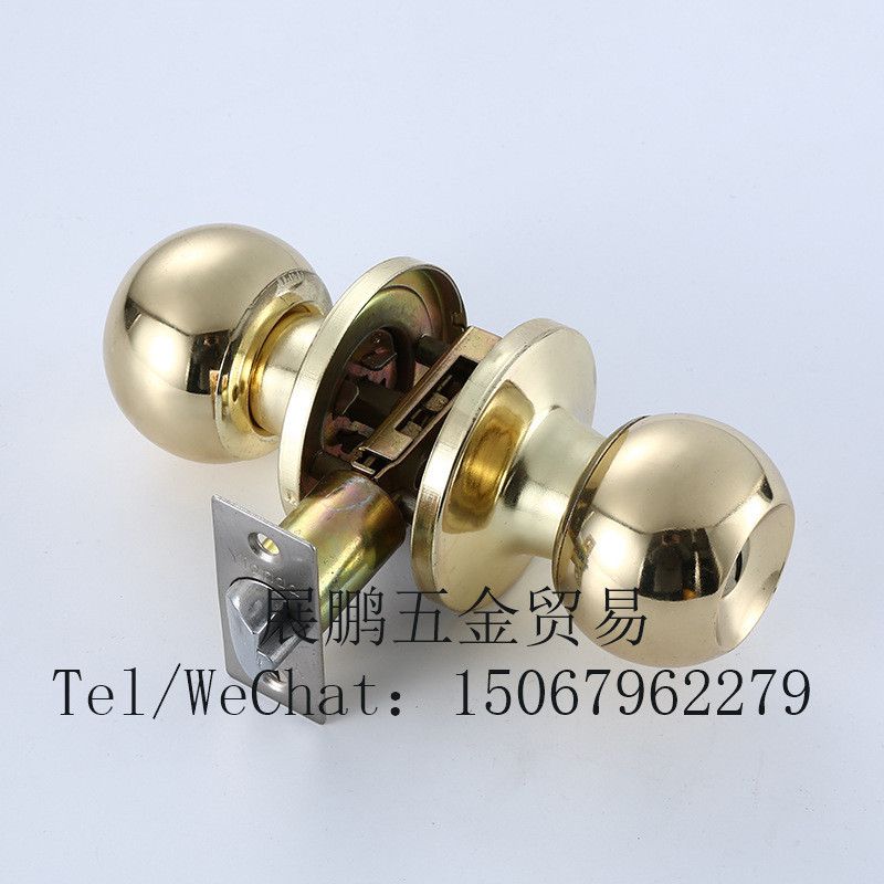 Bathroom door lock, bedroom door lock, channel lock, three-pole ball lock thumbnail