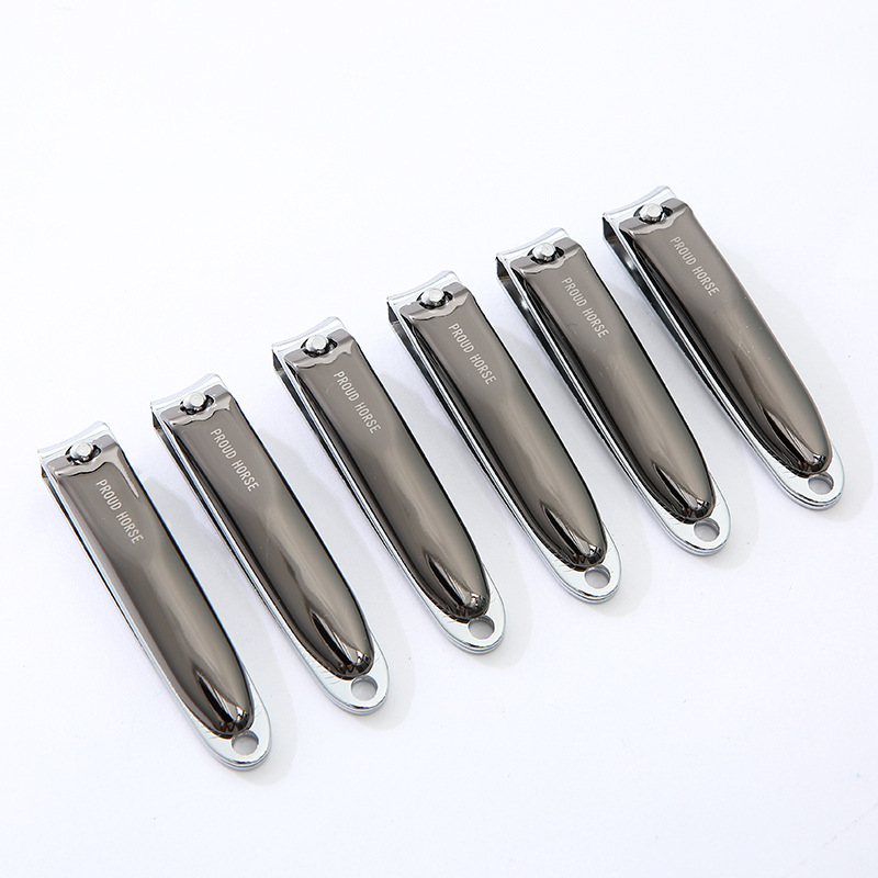 Stock stainless steel medium-sized nail clippers, creative nail clippers, flat-cut nail clippers for trimming nails on hands and feet details Picture