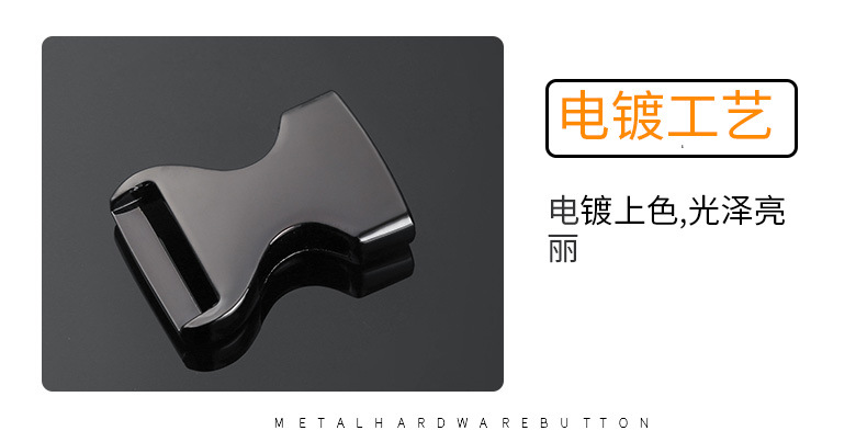可调节背包金属插扣 20mm锌合金箱包宠物织带扣 插扣厂家现货详情图6