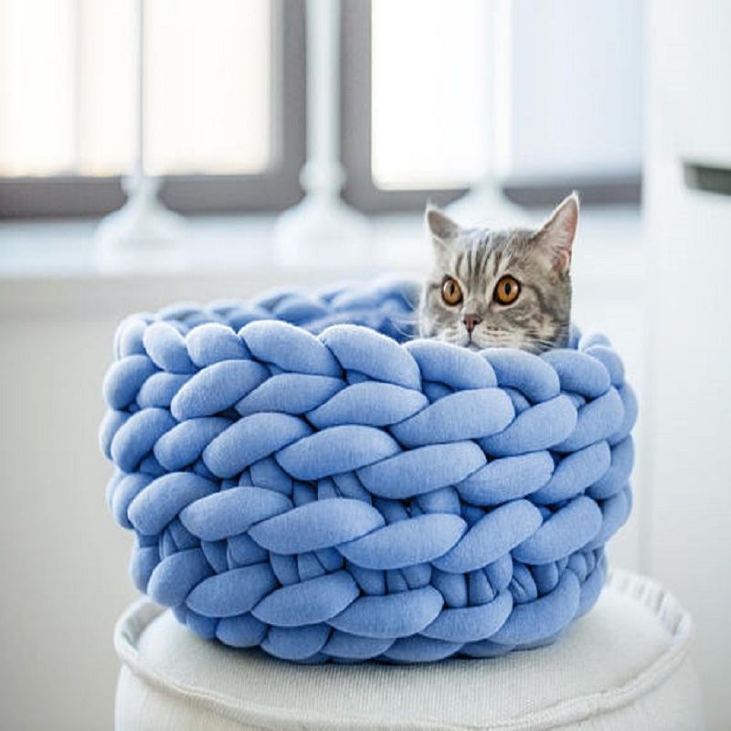 3CM core thread arm braided woolen yarn seat cushion cushion pillow cat bed thread special yarn