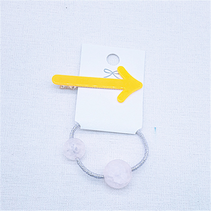 A Korean version of the hairpin pop ball + arrow press clip, a fresh hairpin bangs hair accessory Specification image