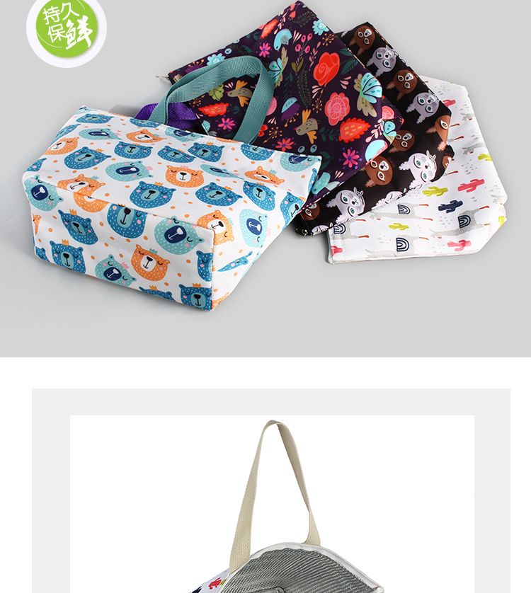 手提冰包，牛津布袋，印花，便当包详情图4