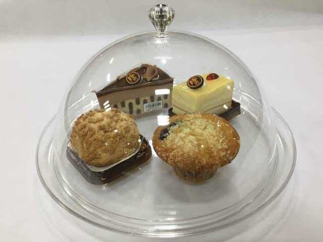 Acrylic cake box with cover cake tray snack box thumbnail