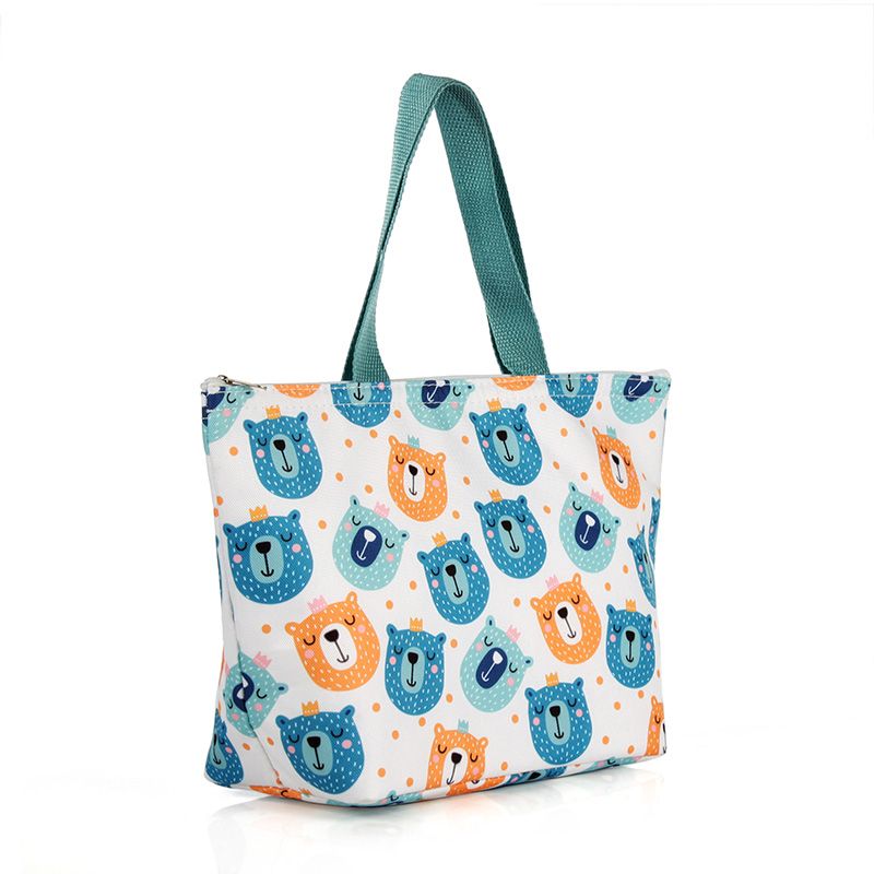 手提冰包，牛津布袋，印花，便当包细节图