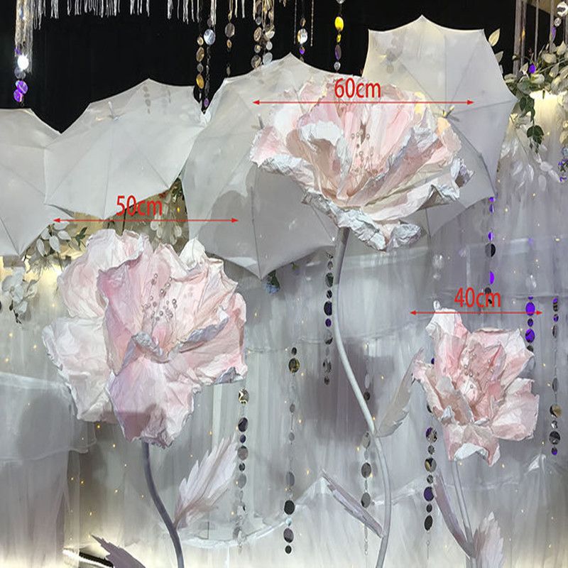 Yiwu's high-quality wedding stage decoration items, wedding window decoration props, handcrafted paper flower ornaments, artificial flower paintings, and flower path guides Specification image