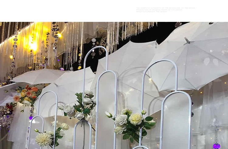 义乌好货婚礼舞台布置铁艺错位椭形二件套摆件 光膜路引婚庆 婚庆庆典道具详情图7