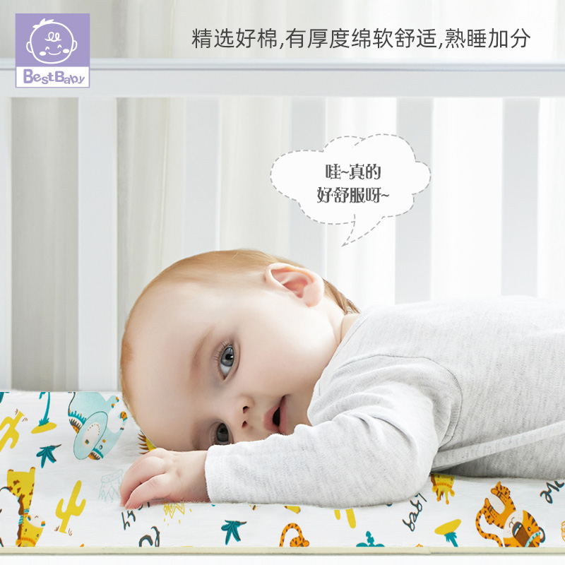 The washable double-sided milk thread anti-urine pad and cartoon baby care pad for foreign trade detail image 2