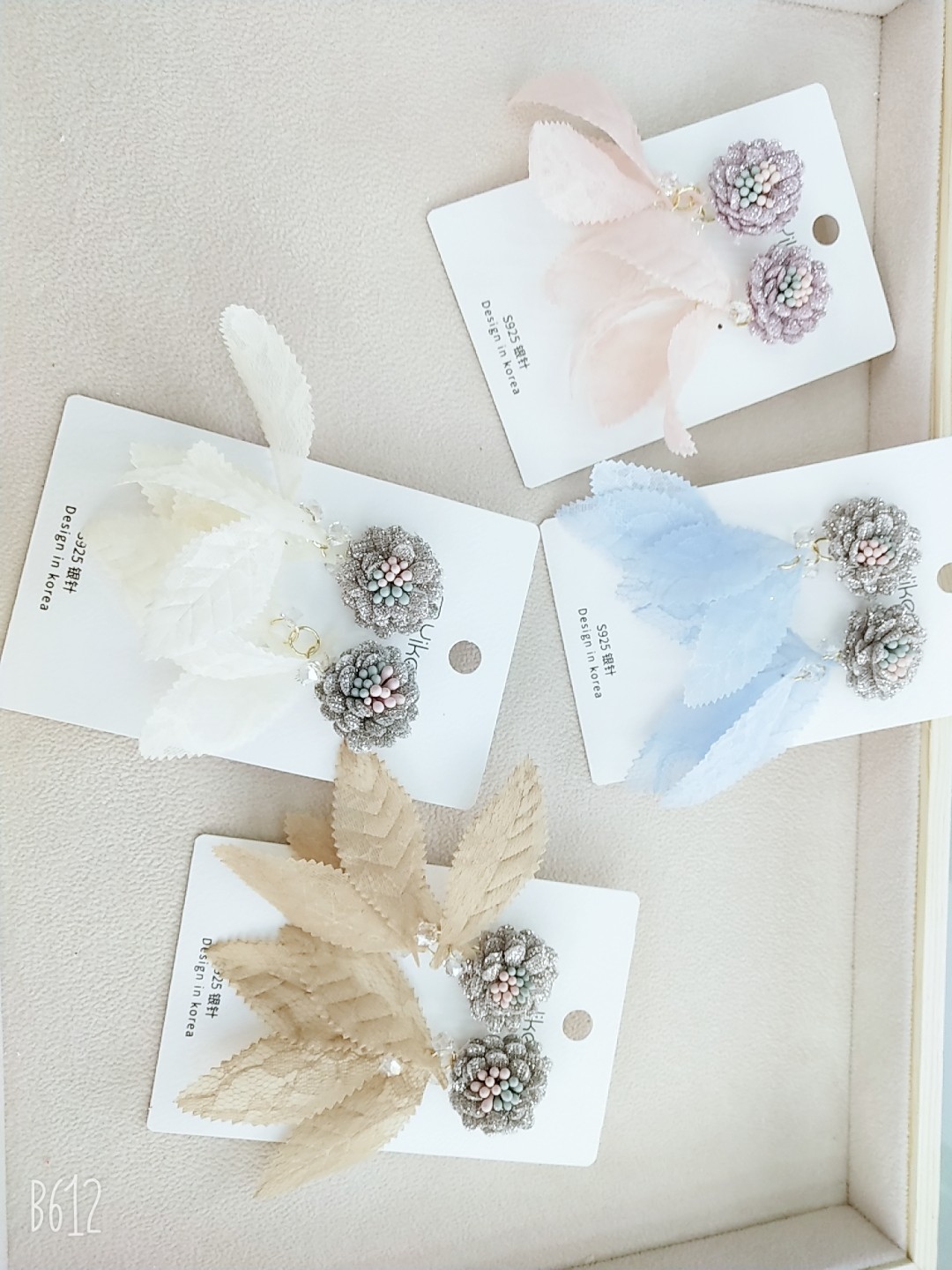 Mori fairies beautiful lace nails bead earrings fashion exquisite earrings earrings earrings thumbnail