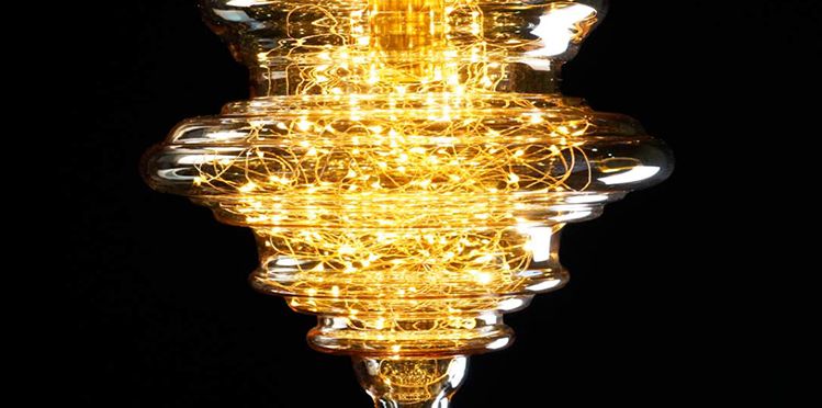 Yiwu Good Goods 2020 New Style Wedding Stage Decoration Glass chandelier decoration Wedding decoration Chandelier shape copper wire Chandelier detail image 9