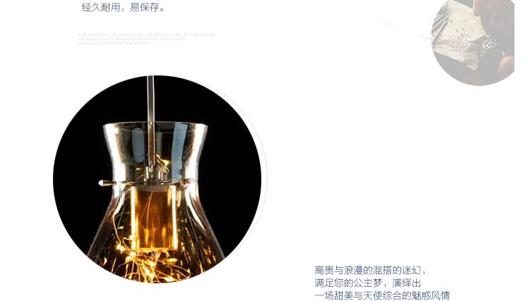 Yiwu Good Goods 2020 New Style Wedding Stage Decoration Glass chandelier decoration Wedding decoration Chandelier shape copper wire Chandelier detail image 6