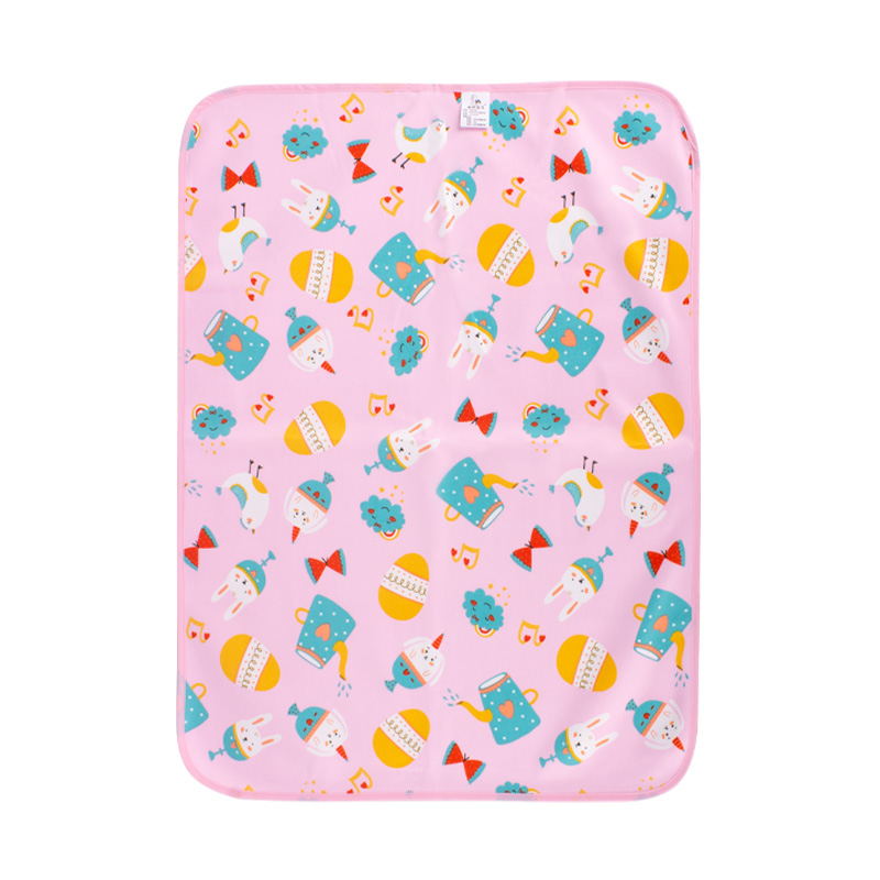 Foreign trade baby diaper pads are breathable and washable, double-sided milk thread diaper pads, cartoon leak-proof baby care pads undefined