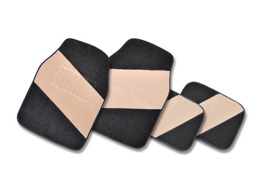 Car floor MATS for export, general plush chemical fiber general car floor MATS 4pcs factory direct sales, customization supported pic 1