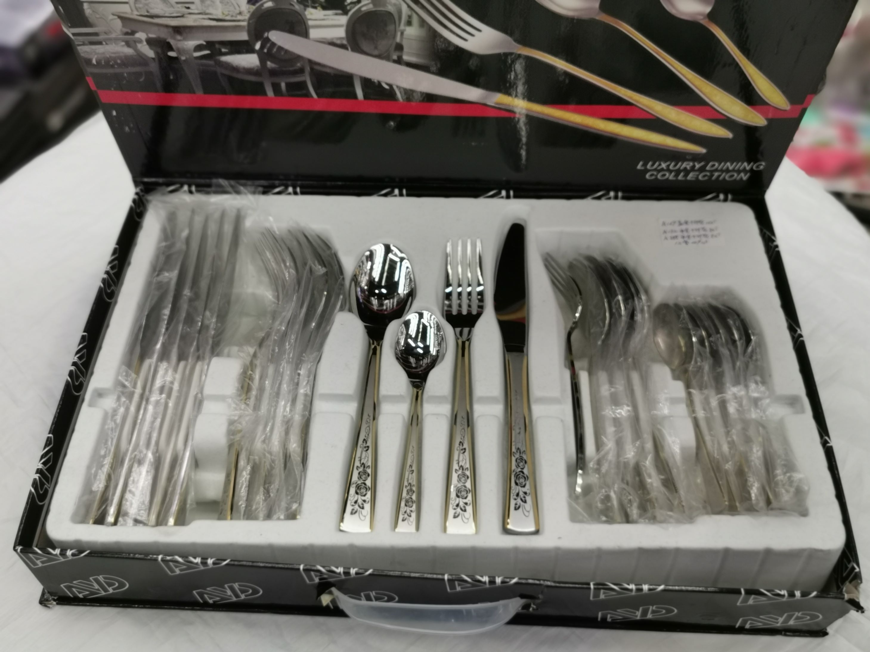 201 Gold-plated laser rose set