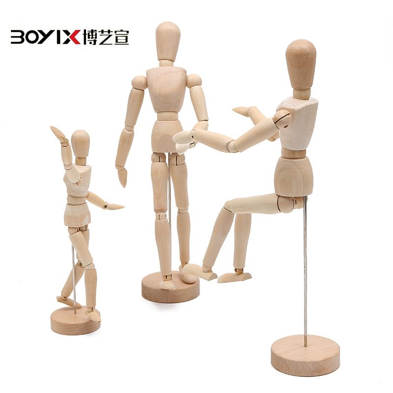 Sketch wooden joint puppet palm creative activity Palm model features soft furniture tabletop decorations Specification drawing
