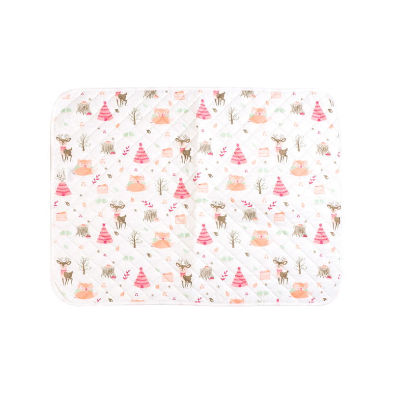 Foreign trade baby diaper pads, breathable and washable embossed diaper pads, cartoon leak-proof baby care pads detail image 4