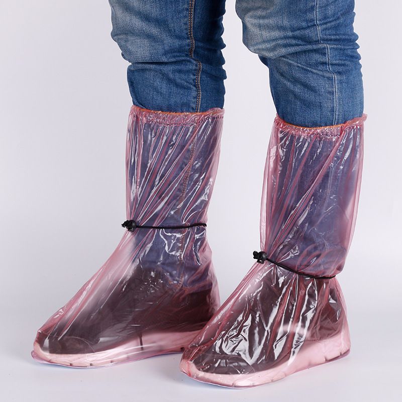 Non-disposable high-top rain shoe covers detail image 1