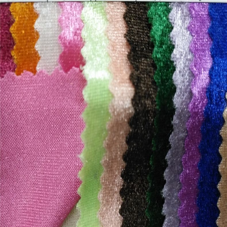 In stock: Gold thread non-falling fleece fabric, glossy elastic fleece fabric, clothing, shoes, hats, bags, stage background fabric detail image 2