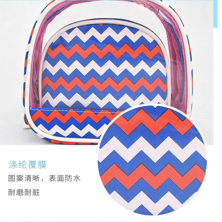 新款波浪纹两件套化妆包美妆赠品包可定制LOGO 实力厂家详情图9