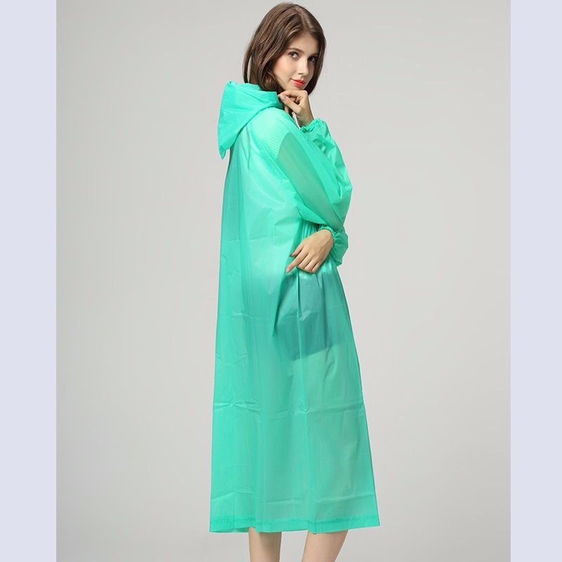 Customized wholesale of new non-disposable PEVA EVA raincoats for travel and outdoor lightweight raincoats, rainproof pic 2