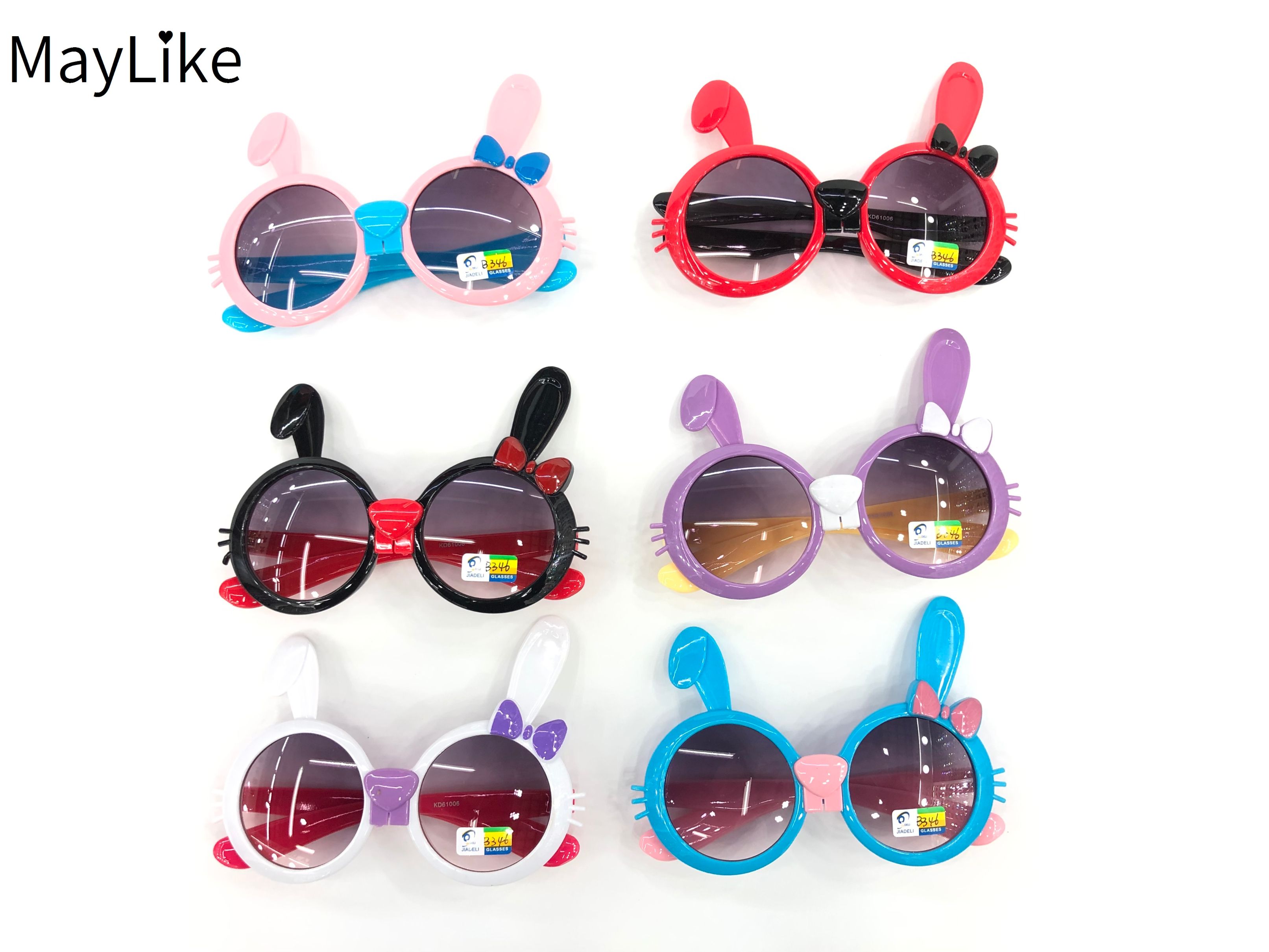 22837-61006 儿童卡通太阳镜 兔子耳朵可爱 UV400防紫外线批发详情图1