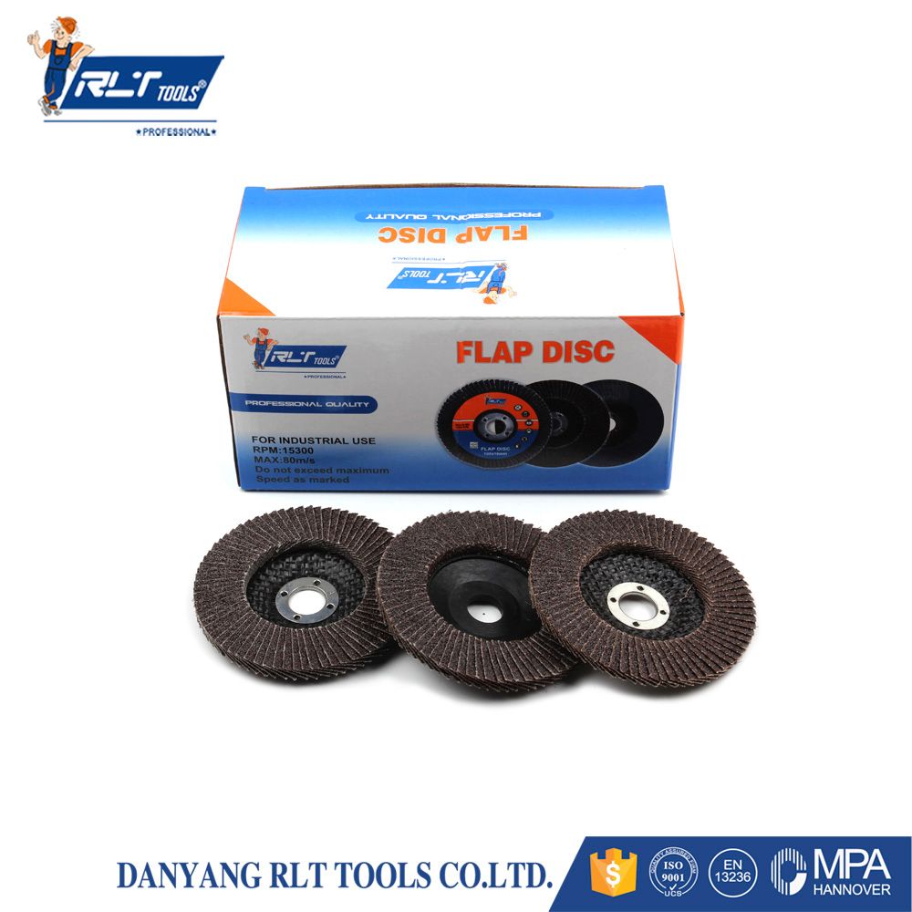 RLT abrasive premium quality flap discs煅烧黑纱百叶轮详情图1