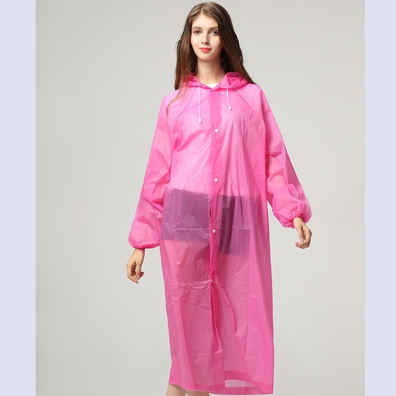 New non-disposable PEVA EVA raincoat travel outdoor lightweight poncho customized wholesale