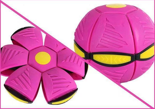 抖音踩踩球弹力变形魔幻飞碟飞盘踩扁发泄弹跳球儿童户外运动玩具详情2