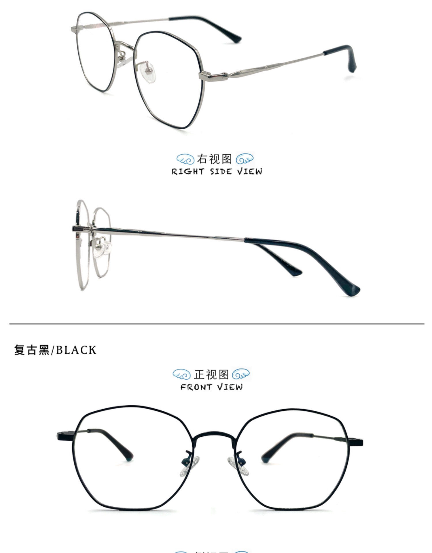 MIKEMIKE anti-blue light myopia glasses protect eyes without makeup, anti-radiation and anti-fatigue. The same as the computer, trendy new model, ultra-light detail image 17