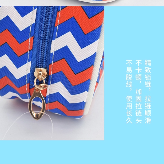 新款波浪纹两件套化妆包美妆赠品包可定制LOGO 实力厂家详情图10