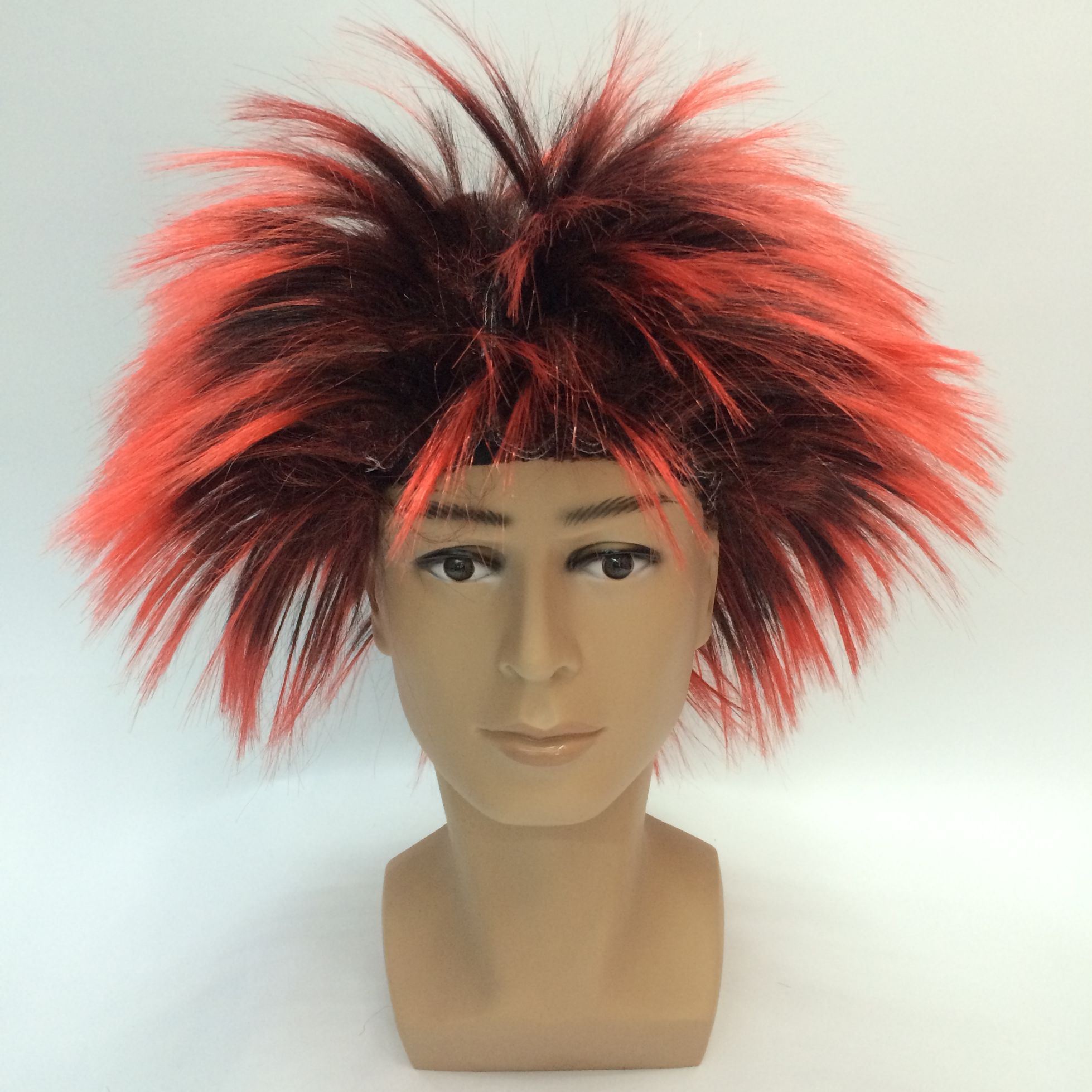 A hedgehog's exaggerated short straight hair wig