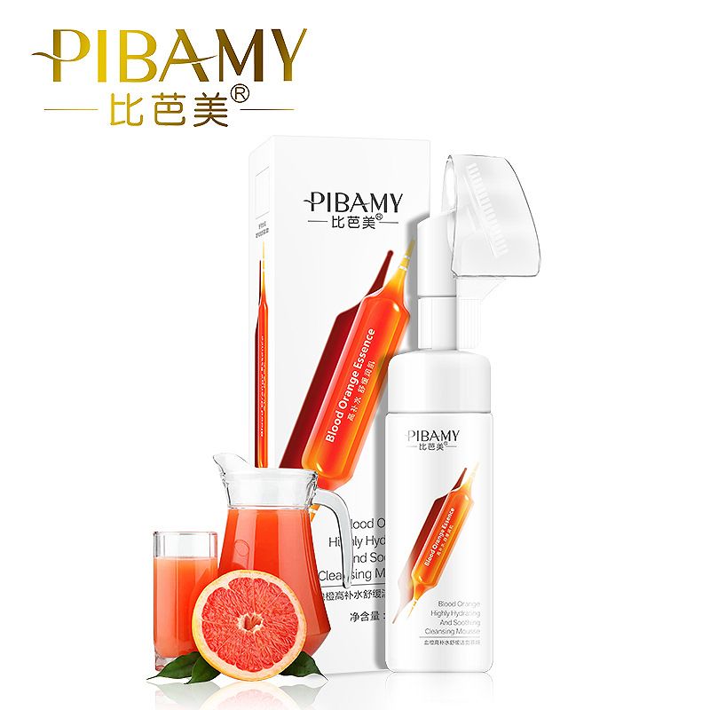 Biba Blood Orange makeup remover massage facial cleanser Mousse foam cleanser deep cleansing oil control skin care thumbnail