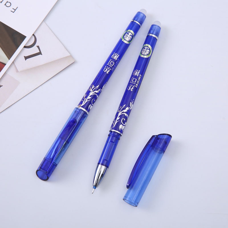 Yiwu Good Goods Lexuan Can Erase Neutral Pen 0.5Mm Student Examination Stationery Black And Blue Heat Can Be Ground Application Scenario
