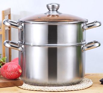24cm two-layer stainless steel soup steamer thumbnail