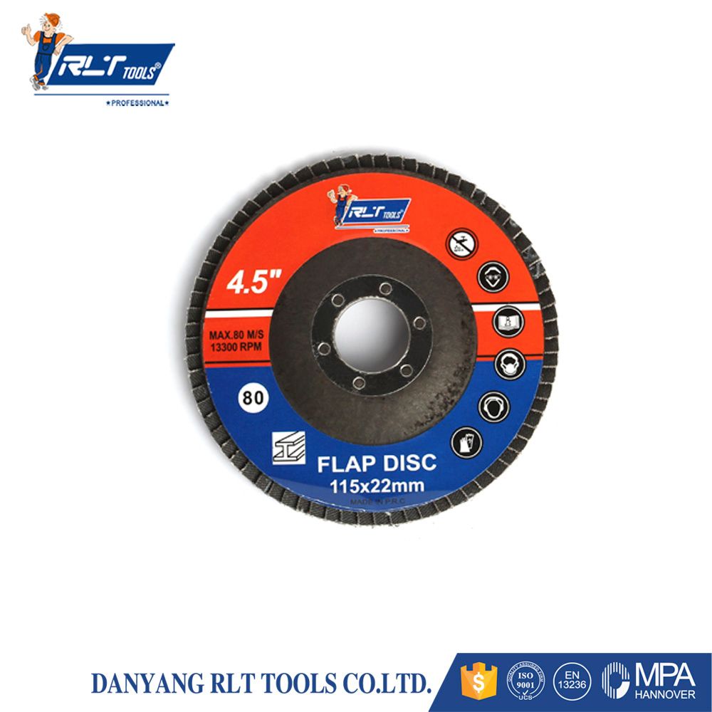RLT abrasive premium quality flap discs煅烧黑纱百叶轮详情图2