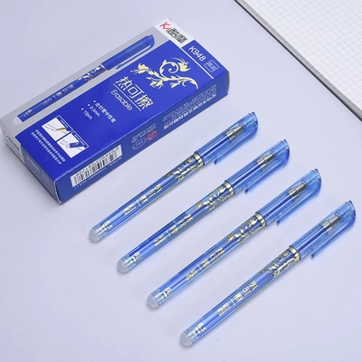 Yiwu Good Goods Lexuan Can Erase Neutral Pen 0.5Mm Student Examination Stationery Black And Blue Heat Can Be Ground