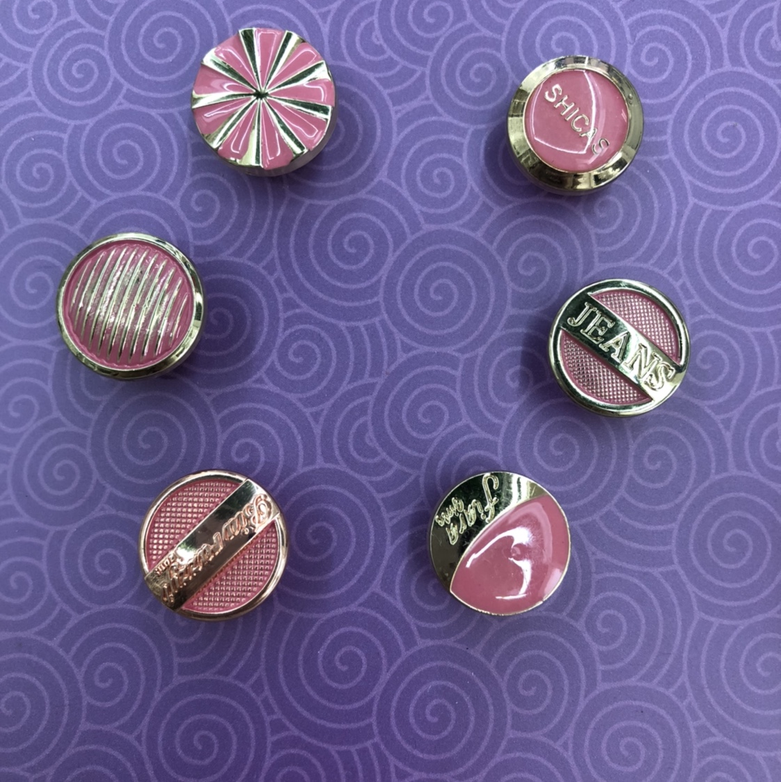 The latest factory direct alloy I-button, activity, rubber-core jeans button, spray paint point oil 17mm 20mm