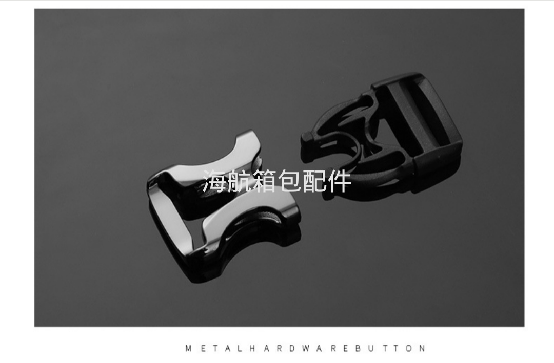 Metal Buckle Black Plastic Belt Silver Clothing Bags Hardware Accessories School Bag Safety Buckle Wholesale undefined