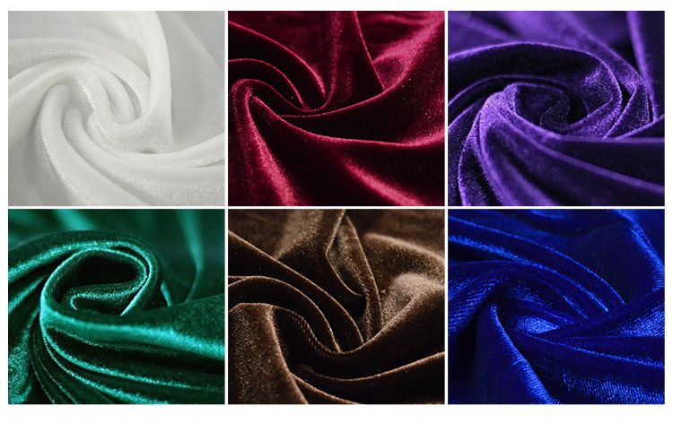 In stock: Gold thread non-falling fleece fabric, glossy elastic fleece fabric, clothing, shoes, hats, bags, stage background fabric detail image 1