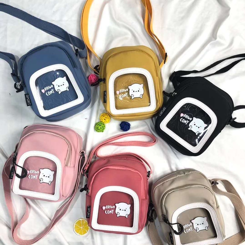 Canvas cross-body bag for students thumbnail