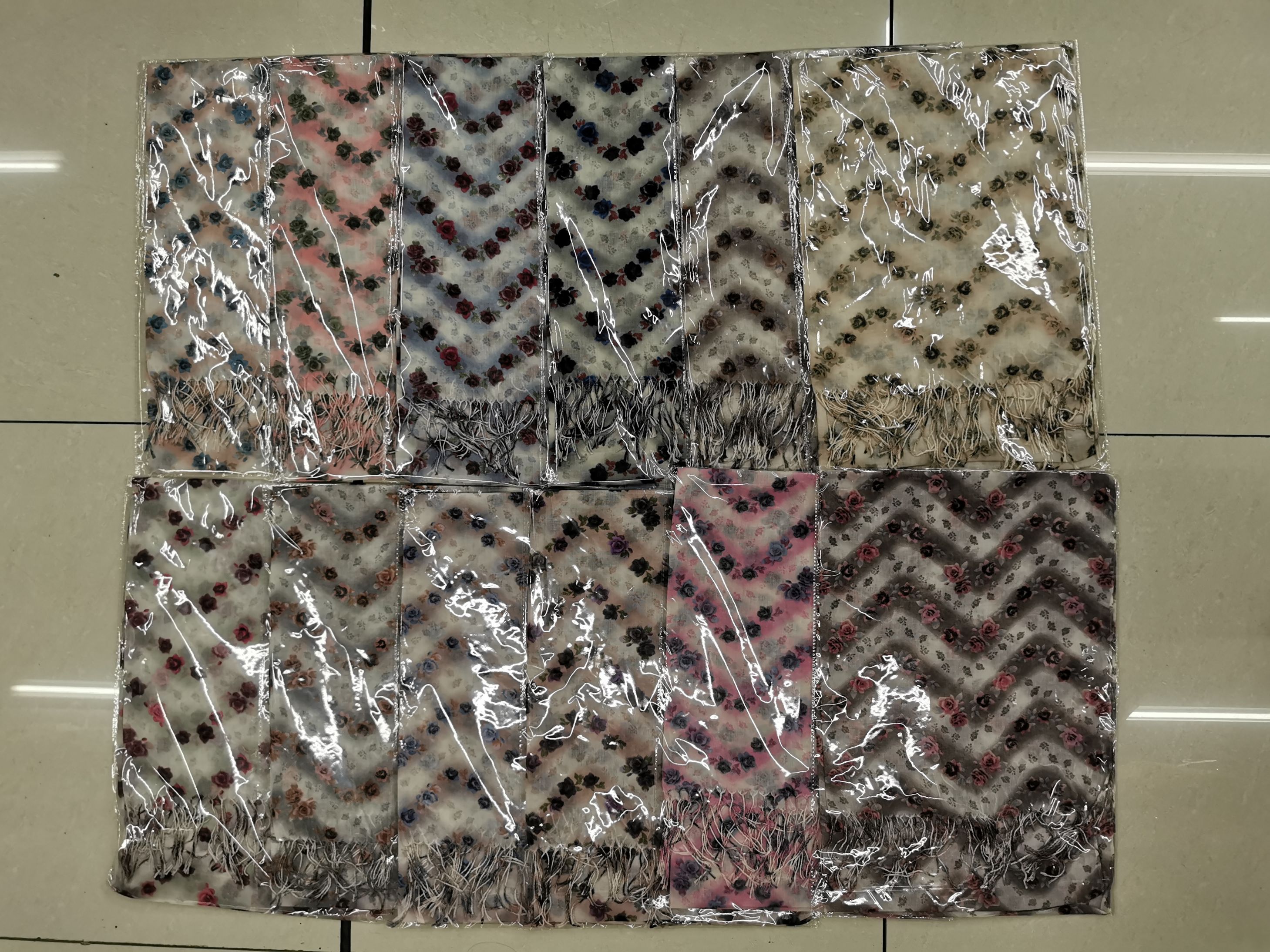 Women's Fashion Muslim Polyester Scarf Printed Scarf 4