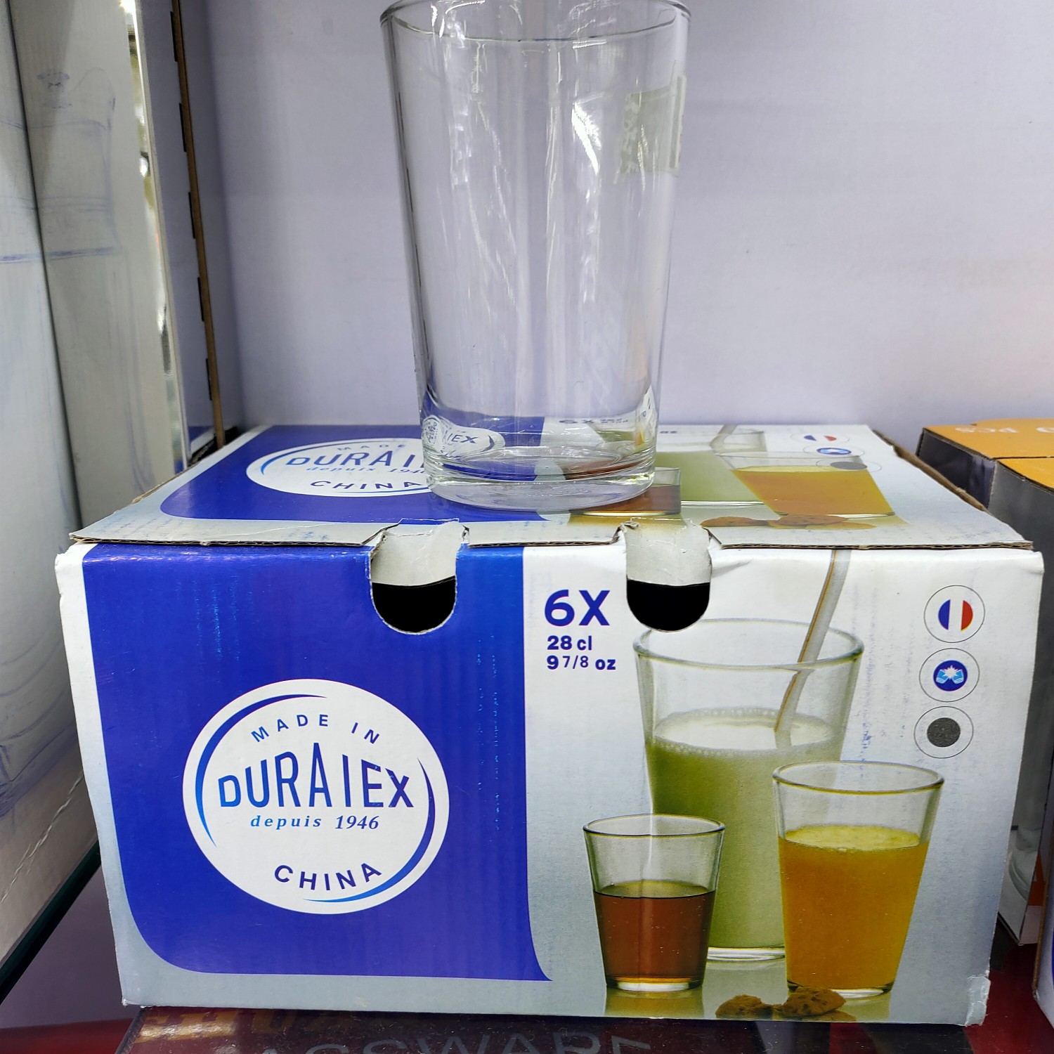 Glass water cup, juice cup, milk cup, tea cup 28L thumbnail