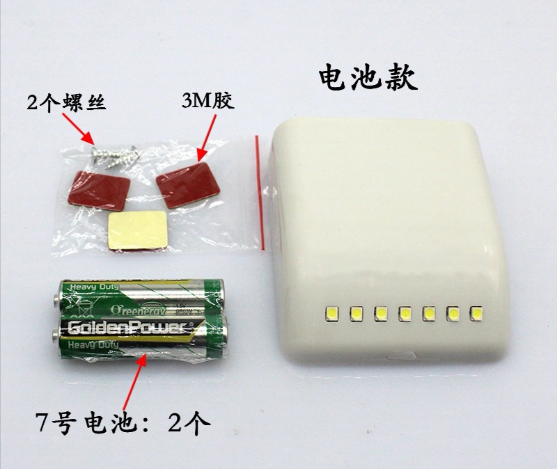 义乌好货 LED智能感应柜灯自动照明灯抽屉衣橱家具开门亮灯产品图