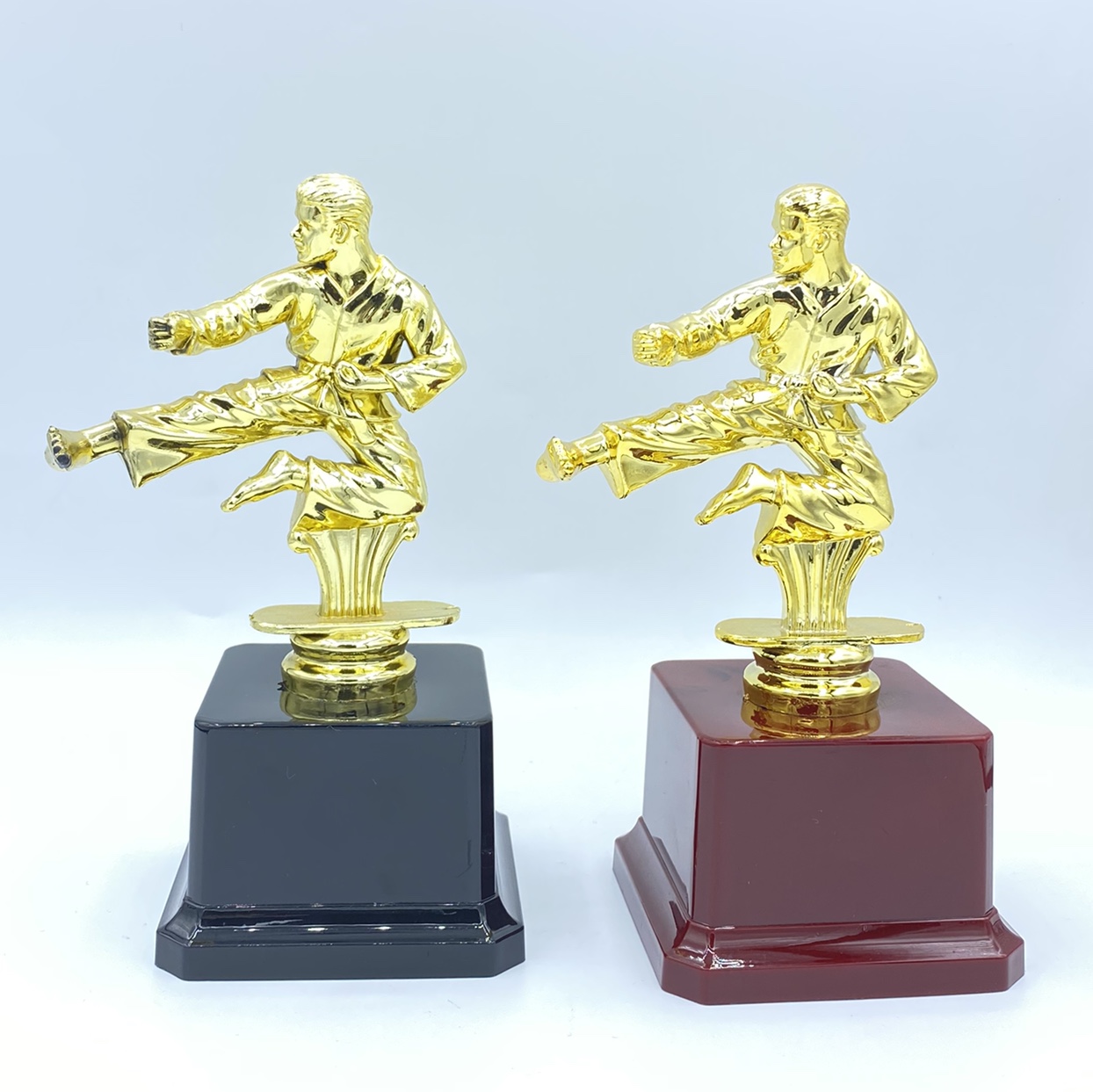 Brilliant Trophy plastic Trophy Taekwondo competition award prize 16.5cm customizable logo